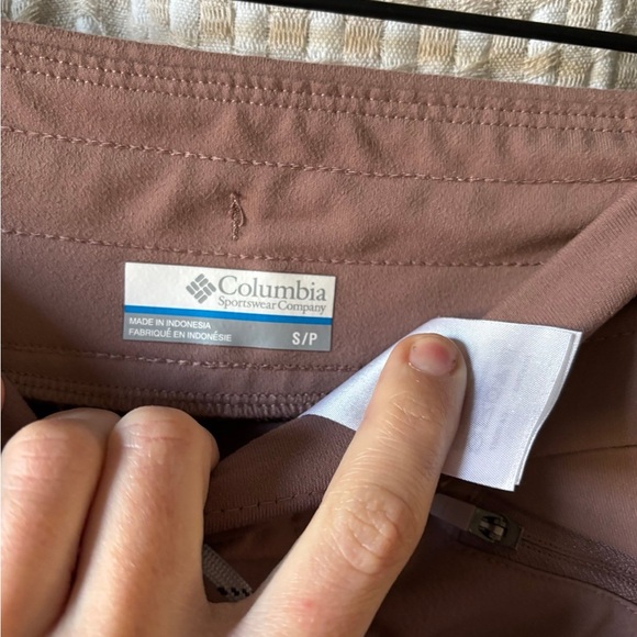 Columbia Women's Track Pants in Navy and Taupe - Picture 2 of 6